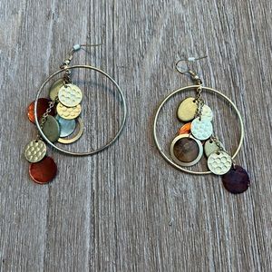 COPY - women’s dangle hoop Earrings
